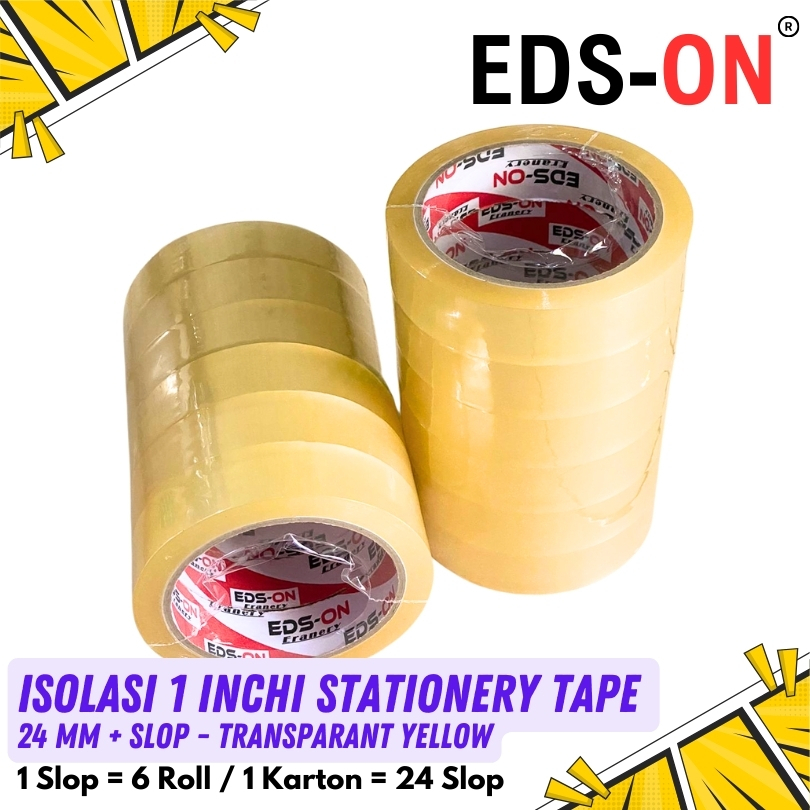 

SELOTIP / ISOLASI / STATIONERY TAPE TRANSPARANT MERK EDS-ON