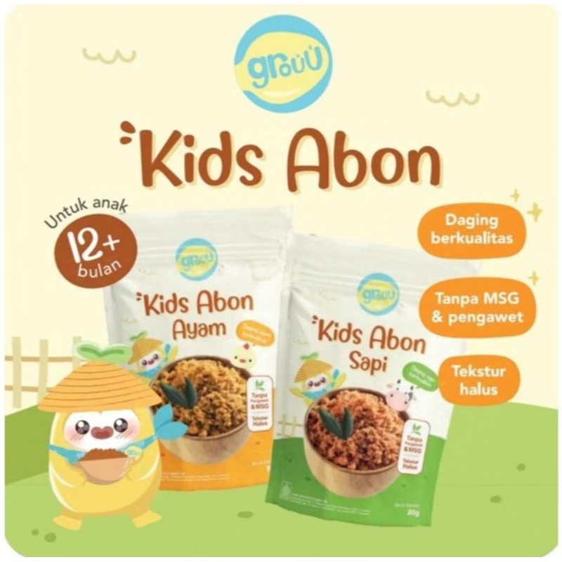 

Abon Anak Balita Kids Abon No MSG No Pengawet / Abon Ayam Abon Sapi Grouu Kids Abon / Grow Kids Abon Anak Bayi Balita 12+ months