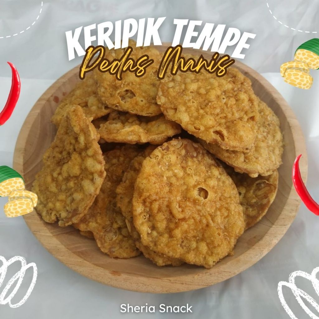 

Keripik Tempe Pedas Manis 250gr - Gurih Renyah Bikin Nagih