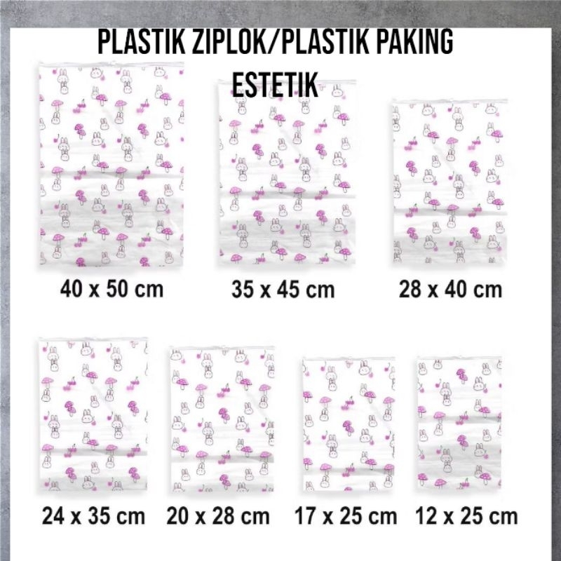 

PLASTIK ZIPLOK KEMASAN PAKING ESTETIK TRAVELLING SERBAGUNA
