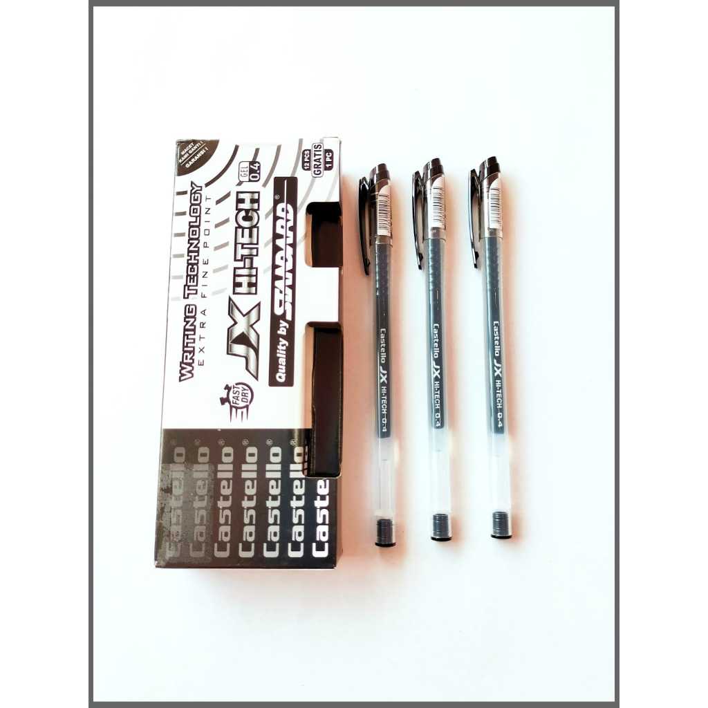 

V2_Standard Castello JX Hi-Tech 0.4 Black/Pen Standard Castello Hi-Tech (12 pcs)