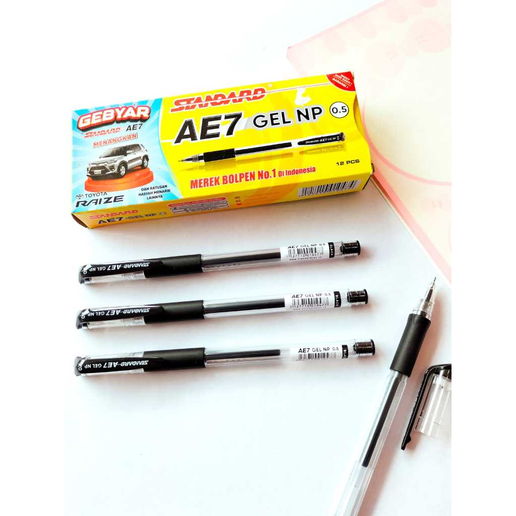 

Veiso_Pulpen AE7 Gel NP 0.5 ( Alat Tulis / Pen / Ballpoint / Pena )/Pen Standard gel (12 Pcs)