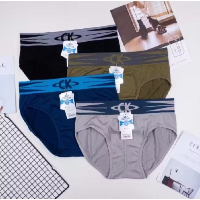 12pcs / 6pcs Celana dalam Pria COWOK KEREN SEGITIGA / cd pria seamless segitiga / celana dalam pria 