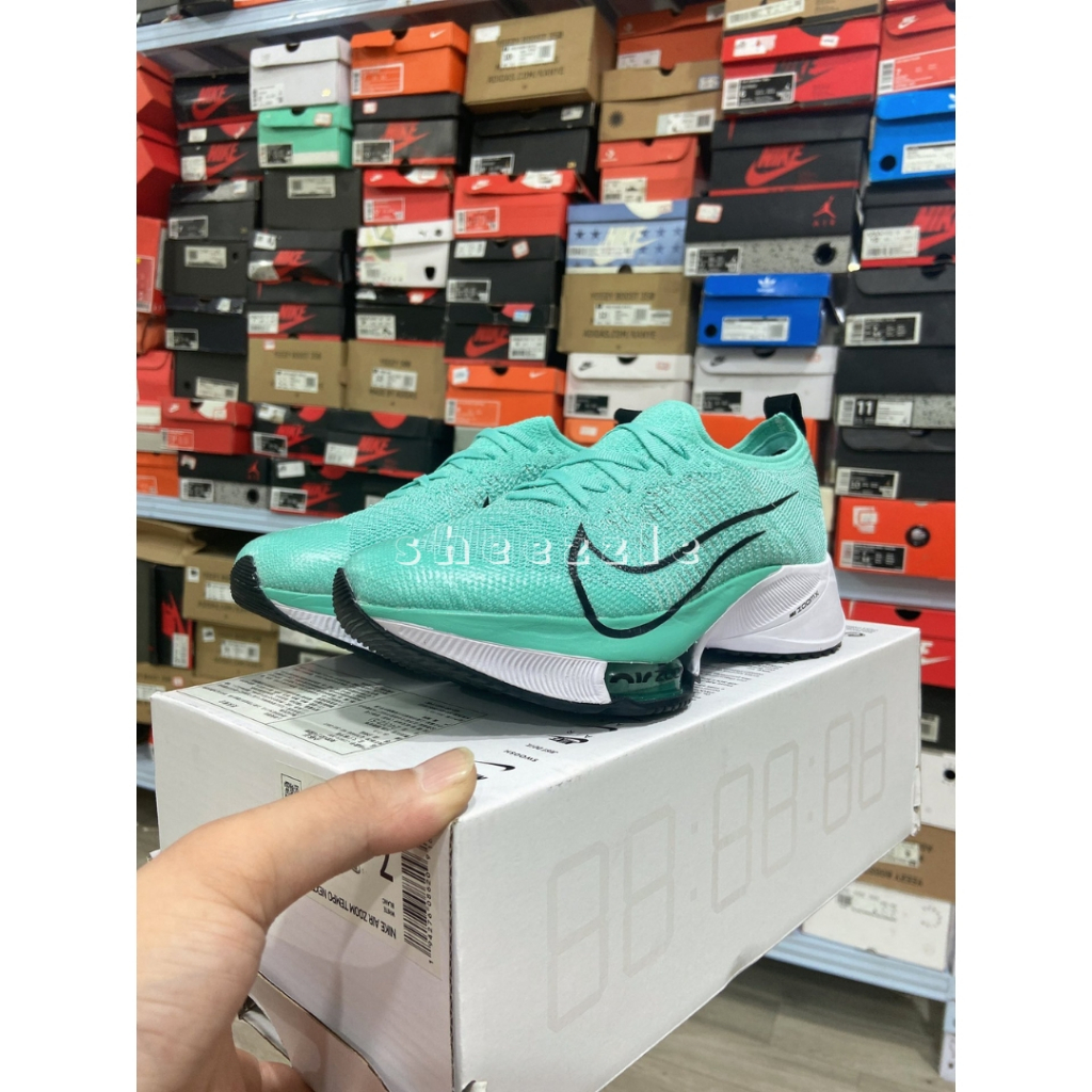 READY STOCK SIZE 37.5 - Nike Air Zoom Tempo NEXT% Flyknit Hyper Turquoise BNIB ORIGINAL MATERIAL