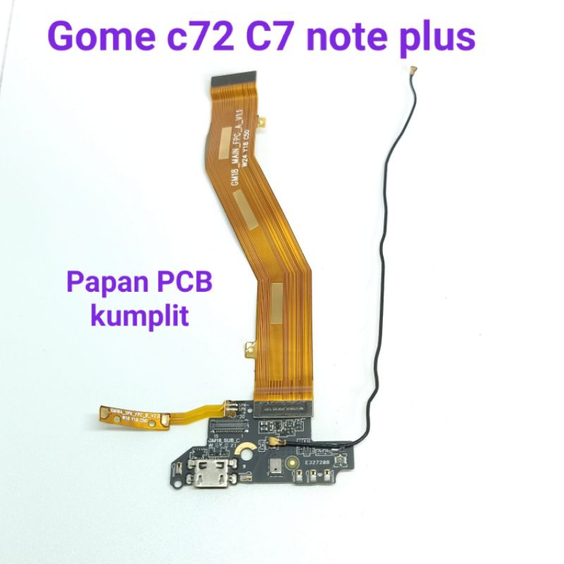 Papan PCB Konektor Cas Gome fenmmy note C72 / Gome C7 note plus Original