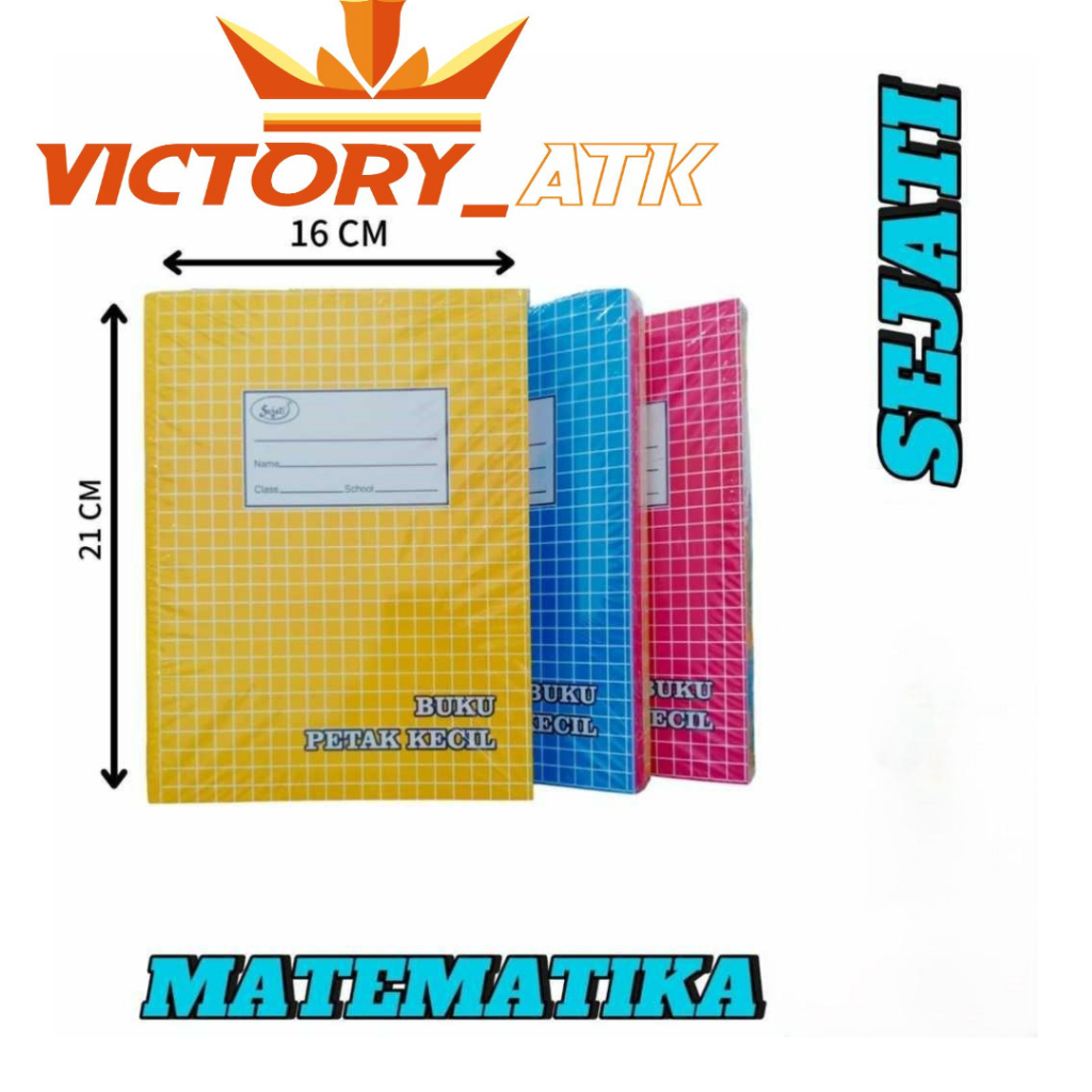 

Buku Tulis Matematika SEJATI 30/50/98 Lembar-Petak Kecil -1 Bks