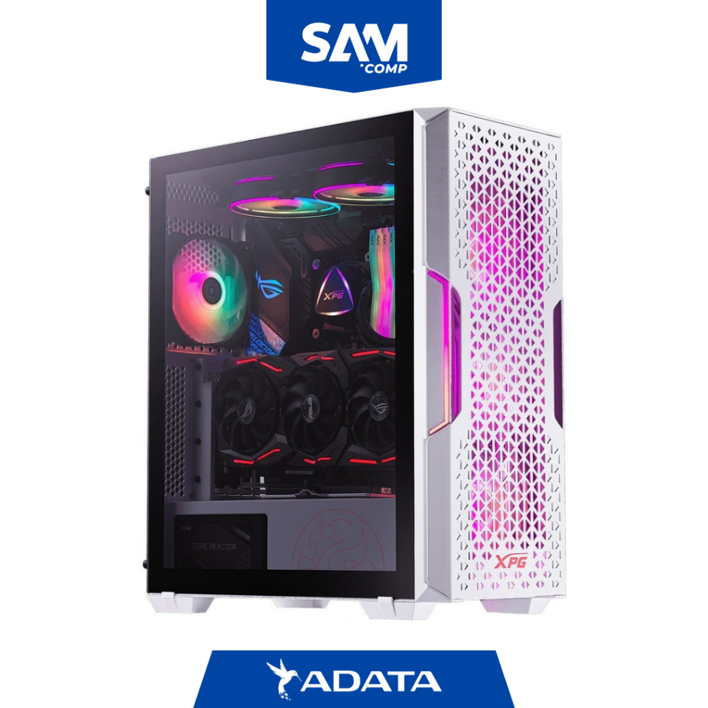 Casing ADATA XPG Starkerair White | Casing Gaming Starker Air ATX