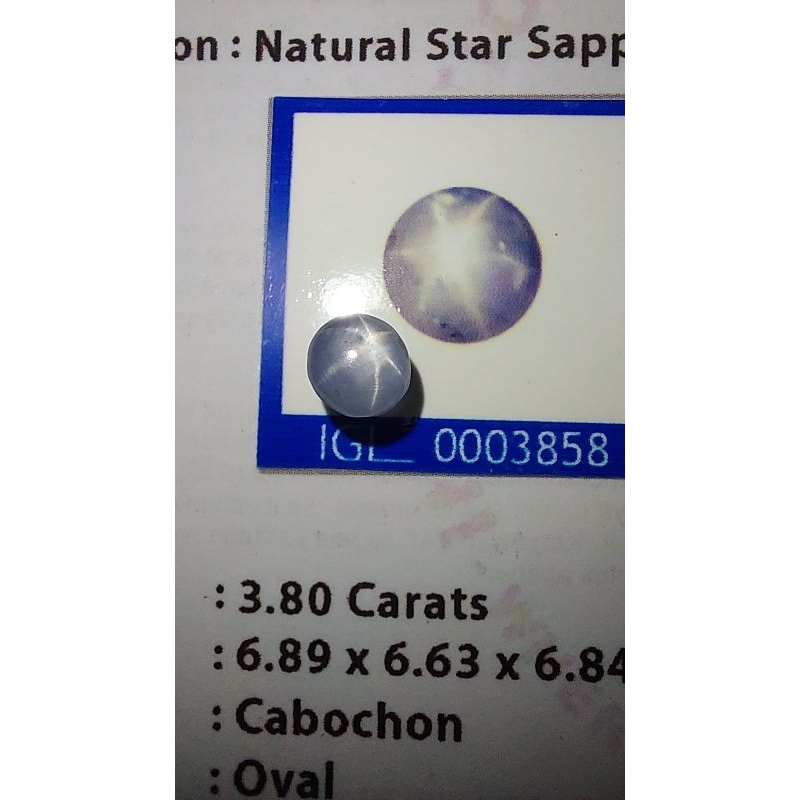 Natural star safir