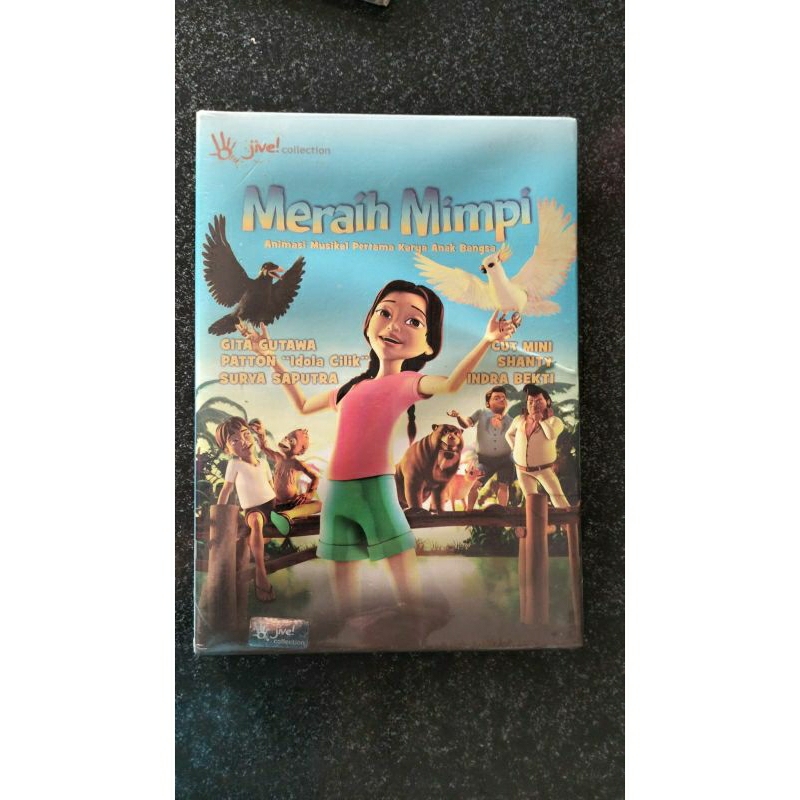 VCD Meraih Mimpi (Animasi Musikal ) Gita Gutawa (masih segel.).