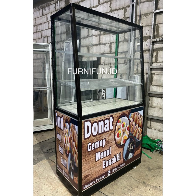 Gerobak Cake / Etalase Cake / Gerobak Donat / Booth Cake / Cake Display