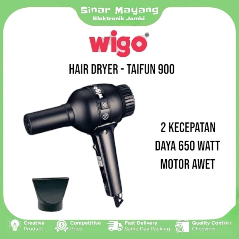 Hair Dryer WIGO - TAIFUN 900/ Hair Dryer 650 watt/ Motor Awet & Berkualitas