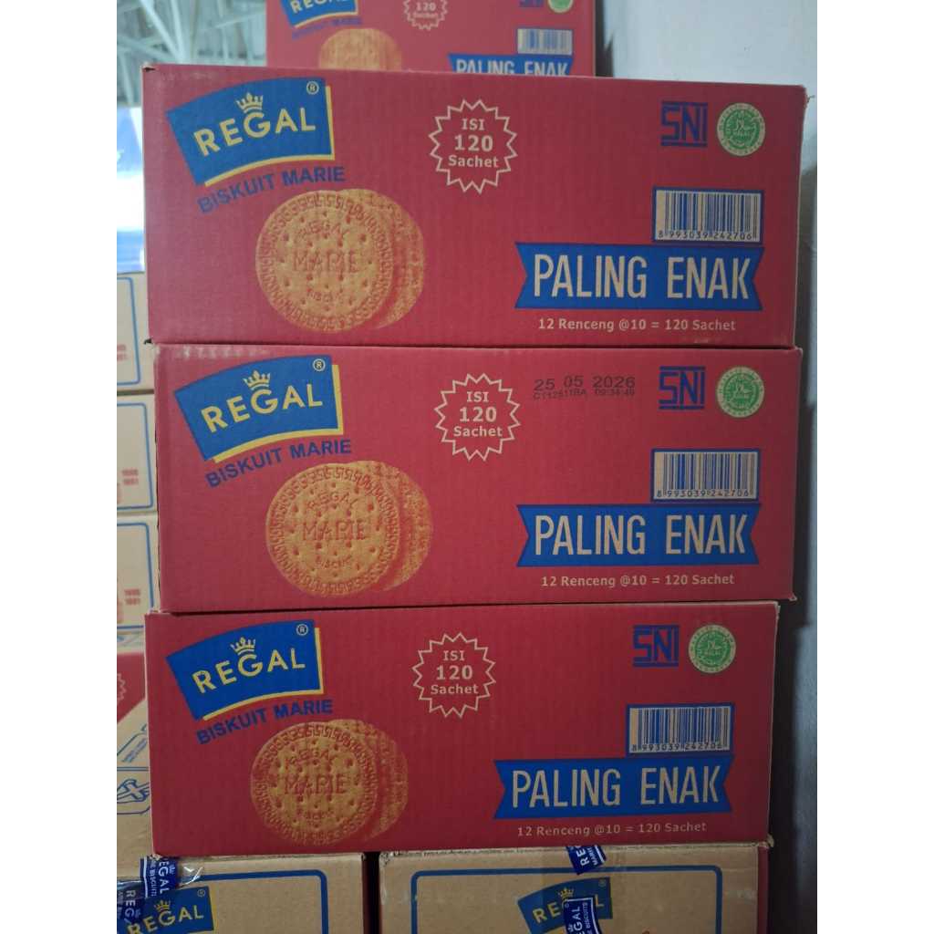 

Marie Regal 1 DUS isi 12 pack ( 1 pack isi 10 Renceng )