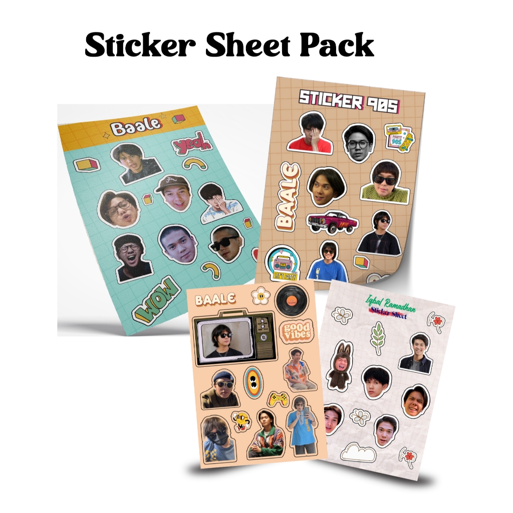 

Sticker Sheet - Label HP - ukuran A6 - Sticker Pack