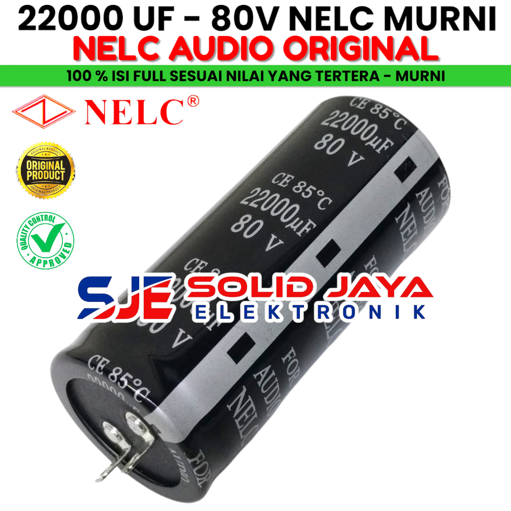 CAPASITOR ELKO 22000 UF 80 V NELC MURNI ASLI ELCO NELC 22000UF 80V ELKO CAPASITOR KAPASITOR 22000UF 