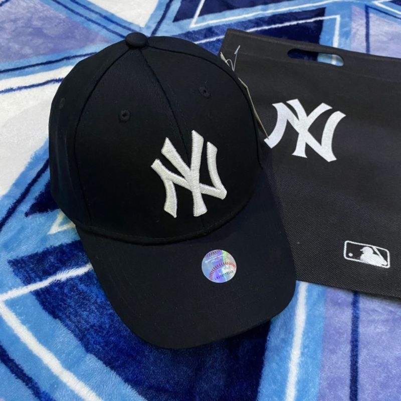 topi ny mlb new era hitam back logo colour | Ny MLB cap original quality mirror 1:1