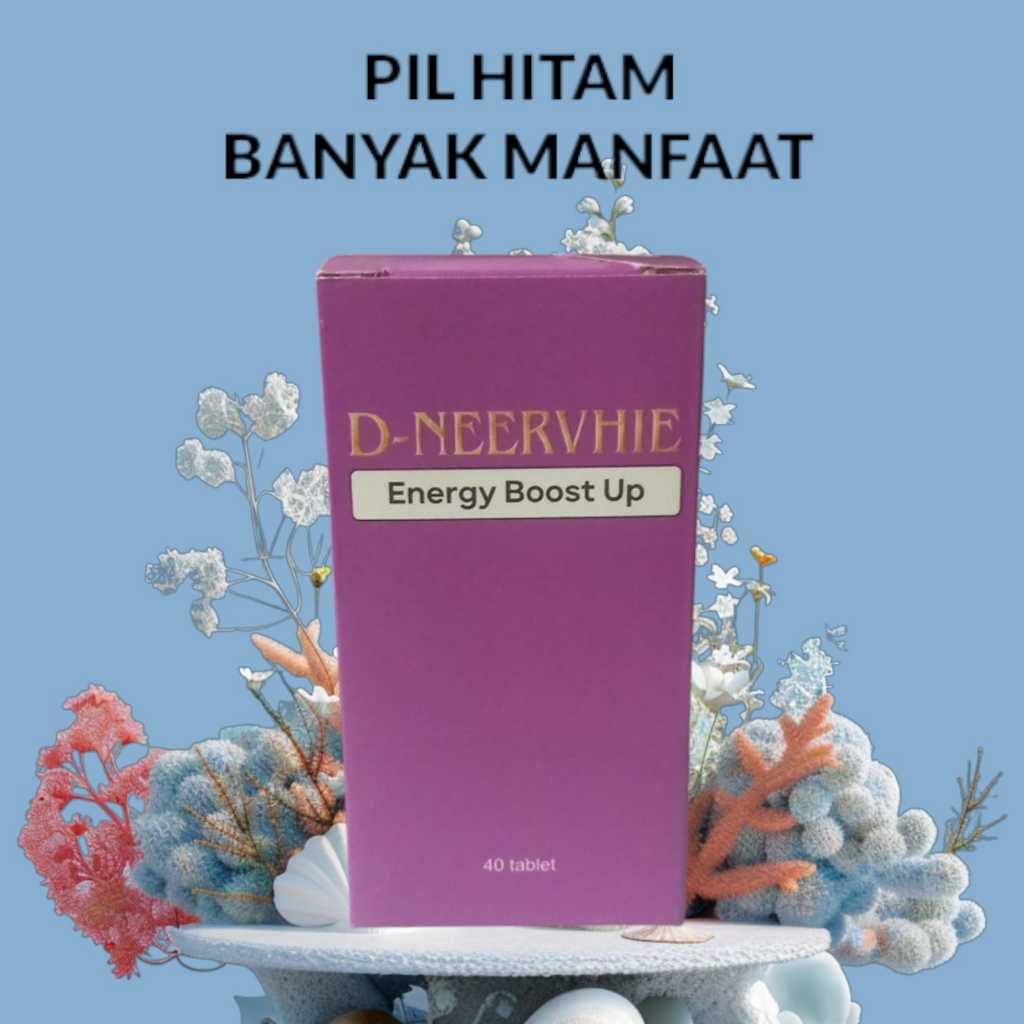D Neervhie / Nervhi /Nervi Pil Hitam Herbal Untuk Nyeri sendi otot isi 40 pil