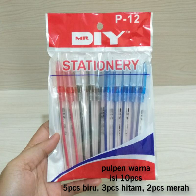 

pulpen warna isi 10pcs