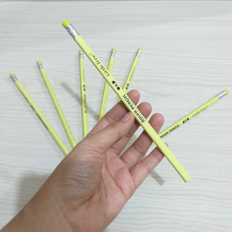 

pensil 2B menulis tulis pencil isi 6pcs bonus 1pcs