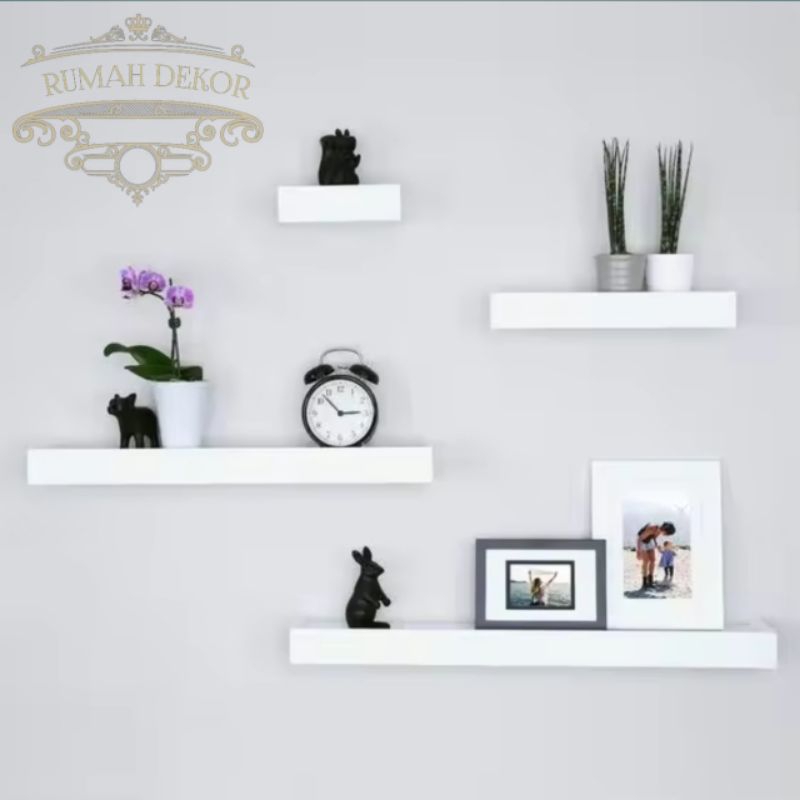 Rak Gantung Dinding Rumah Minimalis Hiasan Dinding Buku Tanaman Aesthetic