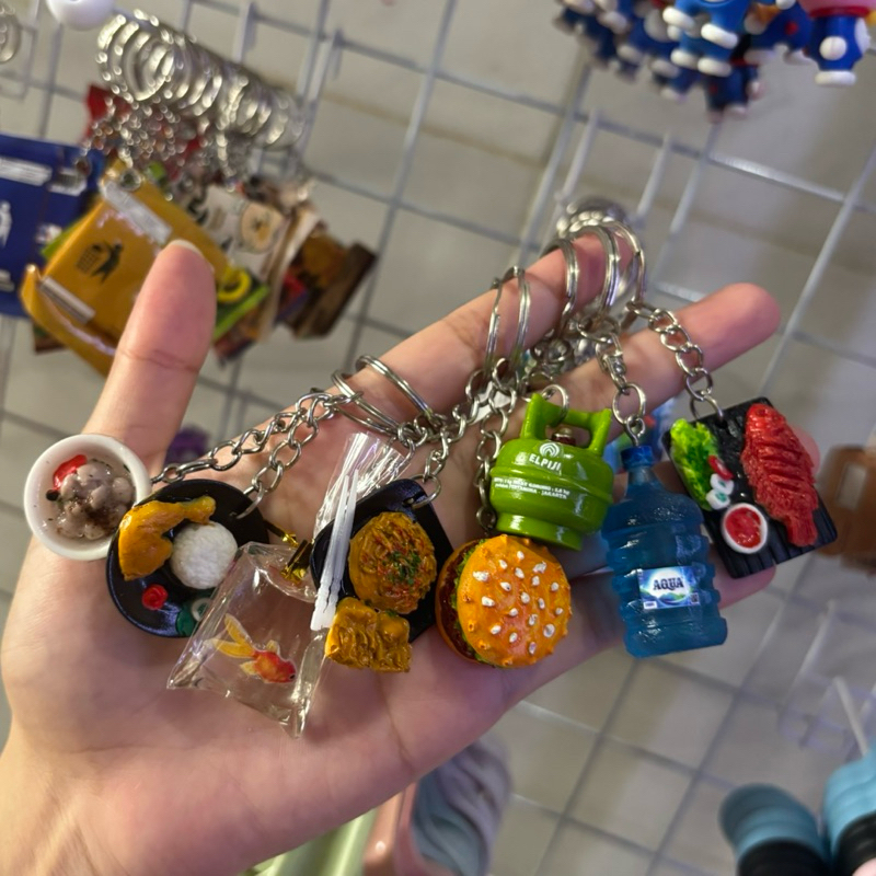GANCI MINIATUR || GANTUNGAN KUNCI MAKANAN GAS ELPIJI GALON MAINAN ANAK