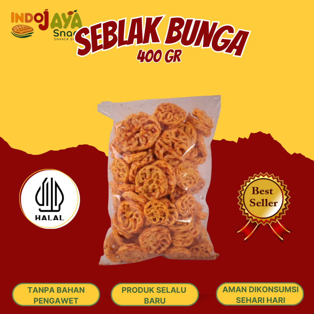 

Kerupuk seblak bunga pedas 400 gr