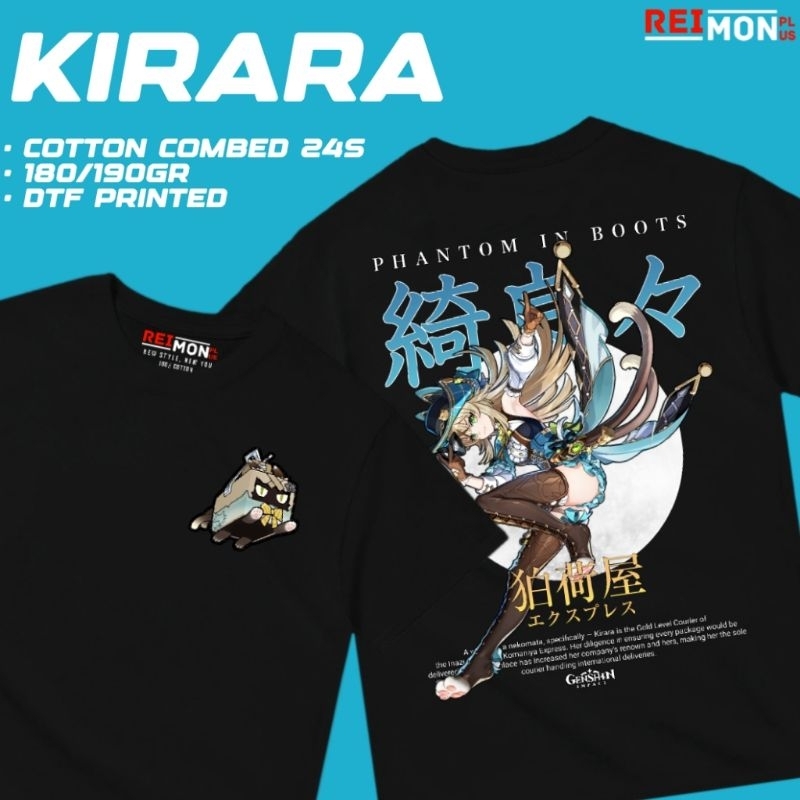 T-Shirt / Kaos Baju Game Kirara Genshin Impact