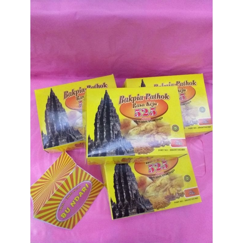 

bakpia pathok jogja 525 ras keju isi20pcs