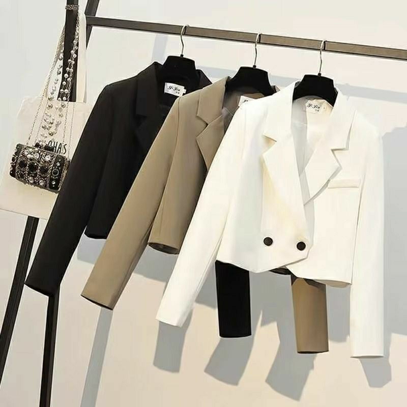 fuadifashion - [013] Evelyn Cropped - Jas Blazer Crop Wanita Korean Style / Crop Blazer Wanita Kanci