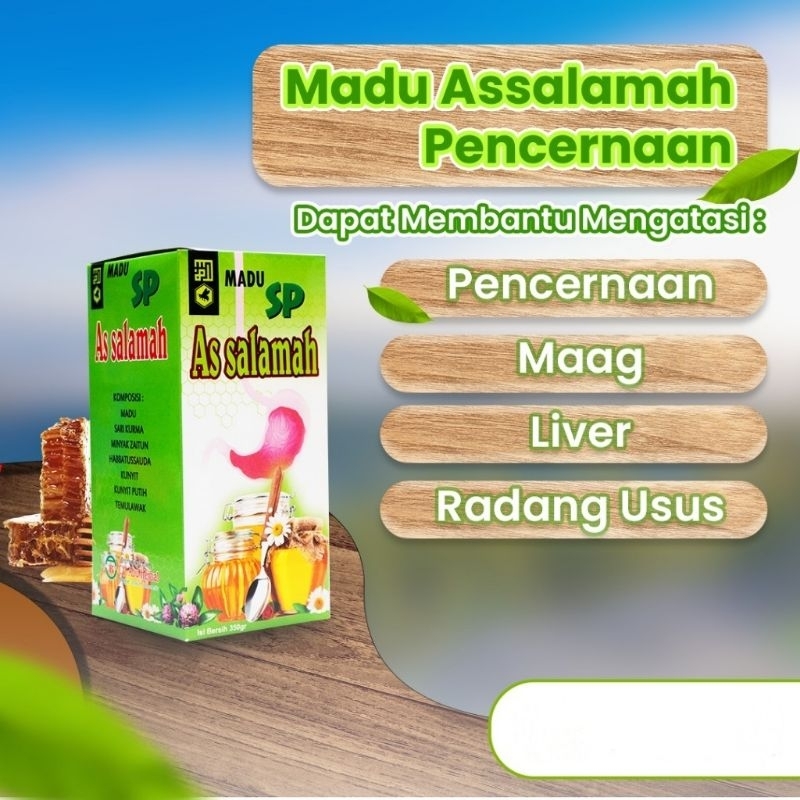 

Madu Spesial Pencernaan SP Assalamah Liver Maag Gred Tukak Lambung