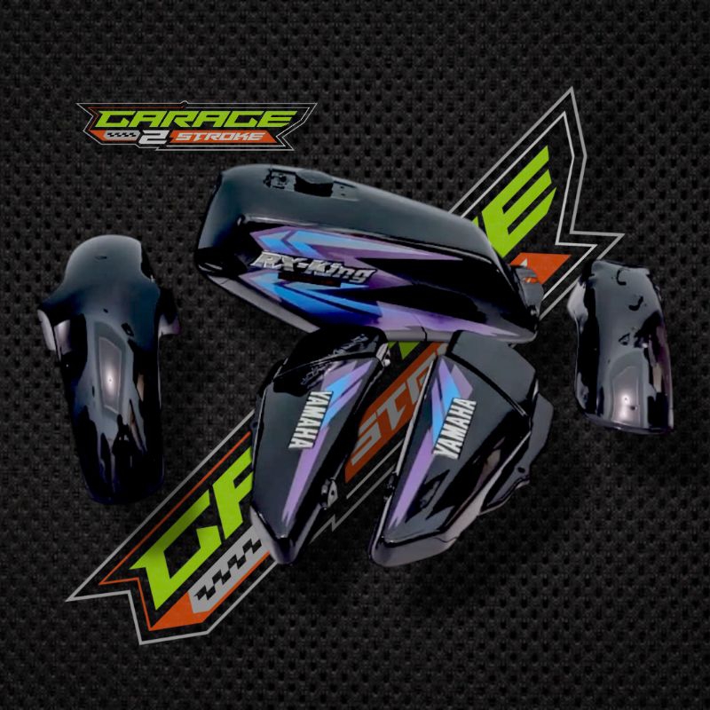 Body Bodi Set Yamaha RX King RXk Full Hitam List Tahun 2002