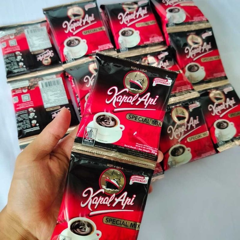 

Kopi Kapal Api Special Mix @23 Gr 1 Renceng/10 Sachet Grosir