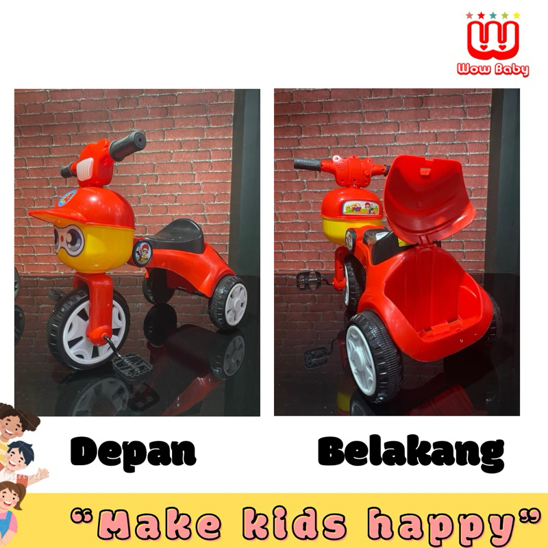AVIATOR TRICYCLE AT-118 ( LIPAT )Sepeda Anak Roda Tiga