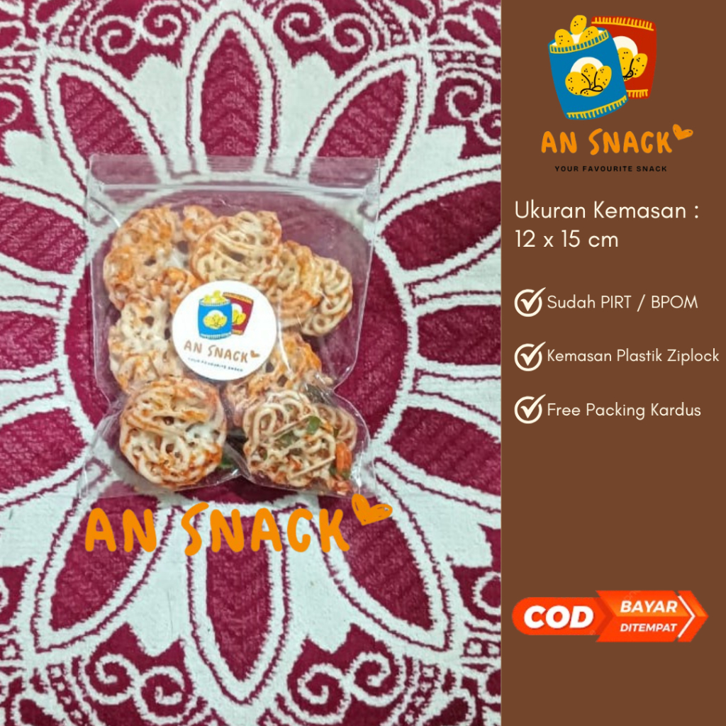 

AN SNACK - SEBLAK RAFAEL PEDAS 35GR 3.000 - KERUPUK RAFAEL PEDAS MANTUL ENAK - SNACK KEKINIAN