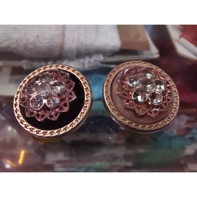 kancing besi permata fashion baju   premium kancing premium permata