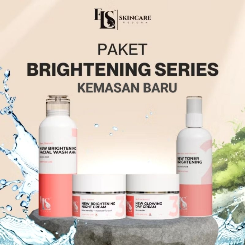 LS SKINCARE Paket Lengkap New SERIES BASIC BPOM Kulit Normal Whitening Glowing Brightening Krim Pemu
