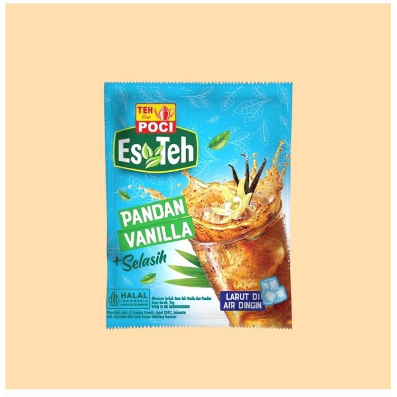 

Es Teh Poci Rasa Pandan Vanilla SACHET