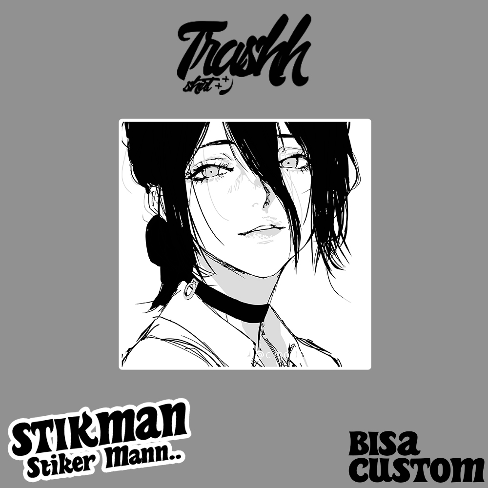 

Trshhshrt Stiker Anime Chainsawman Reze Vinyl Anti Air