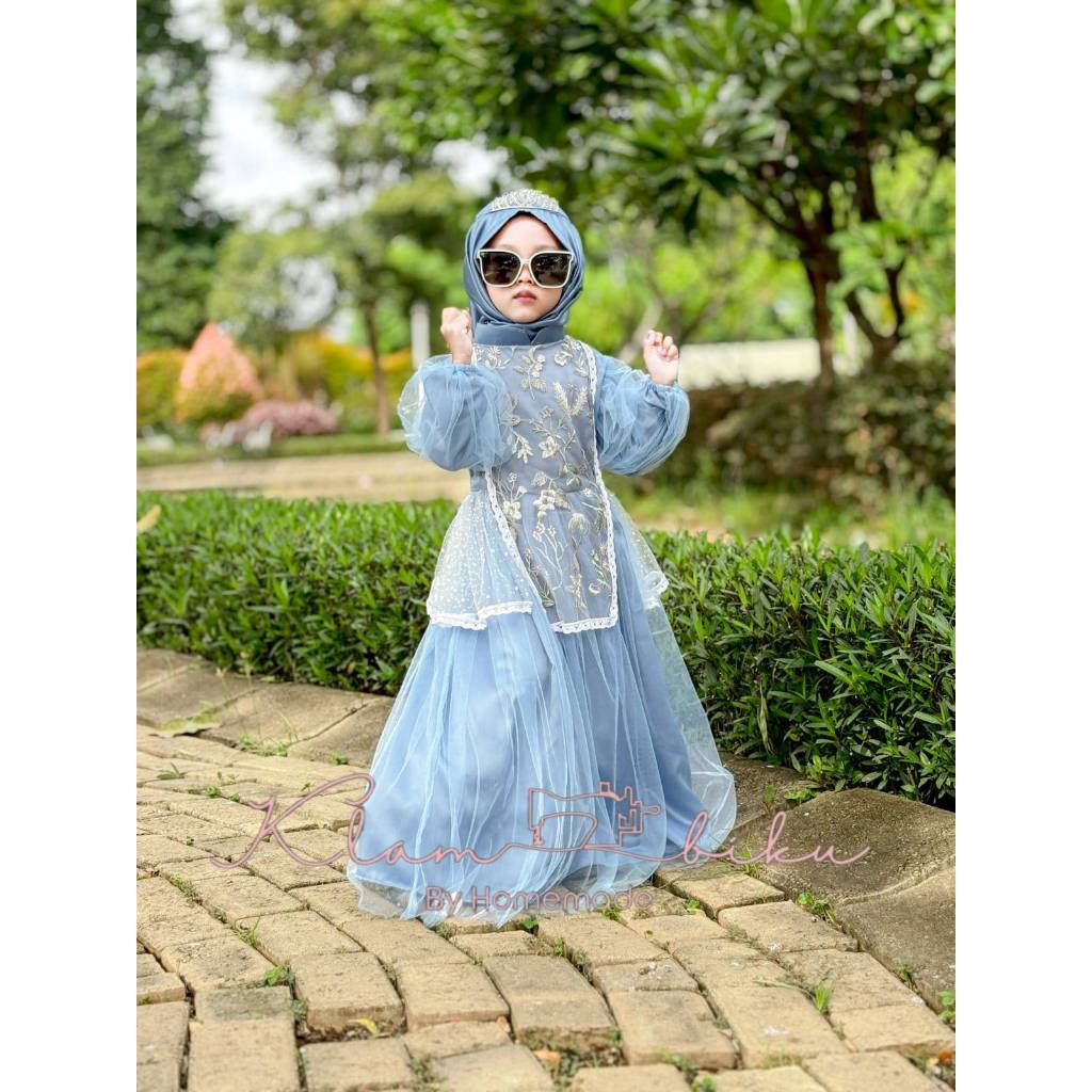Termurah Gamis Pesta Anak Perempuan/Set Gamis Anak/Baju Tari/Gaun Kondangan/Baju Muslim/Bridesmaid