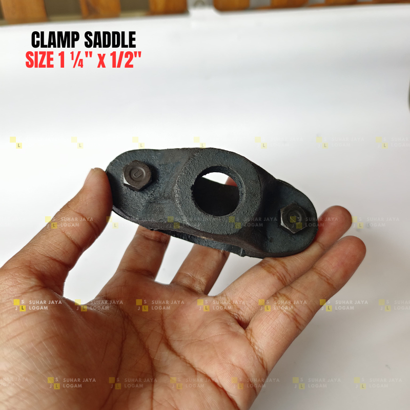 Klem sadel / Clamp Sadle 1 1/4" x 1/2" ( 1¼ inch x 1/2 inch ) | Suhar Jaya Logam