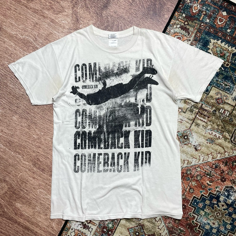 Tshirt Comeback Kid "Symptomps+Cures" Kaos Band Lokal Official Merchandise vtg hardcore punk metalli