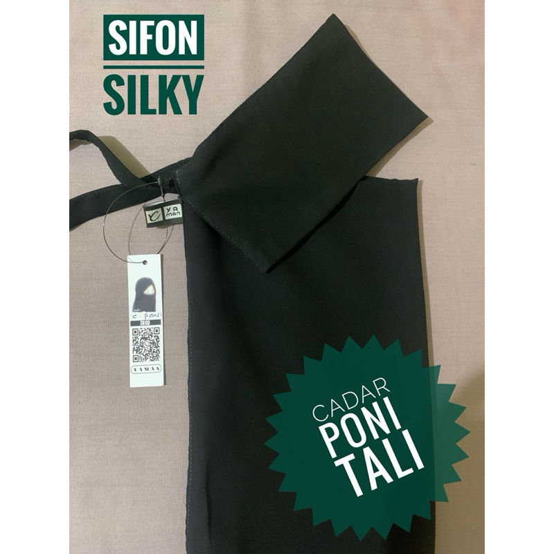 cadar poni tali chiffon silky
