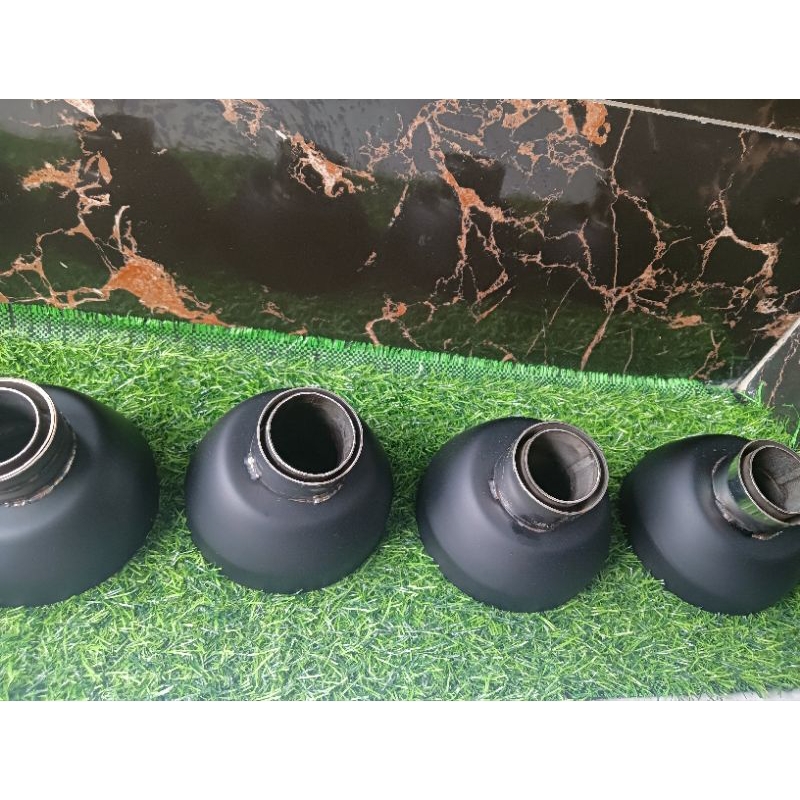 moncong knalpo ala Thailand dan Copi sijiro.dengan diameter sesuatu variasi.inlet 38mm.40mm.45mm.dan