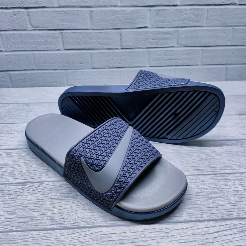 Sandal Pria Import Nike Adillet Navy 100% Grade Original Ready Size 40-44