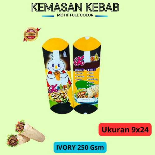 

PROMO Dus Kebab Ivory || Kemasan Kebab || Kertas Bungkus Kebab isi 100 pcs