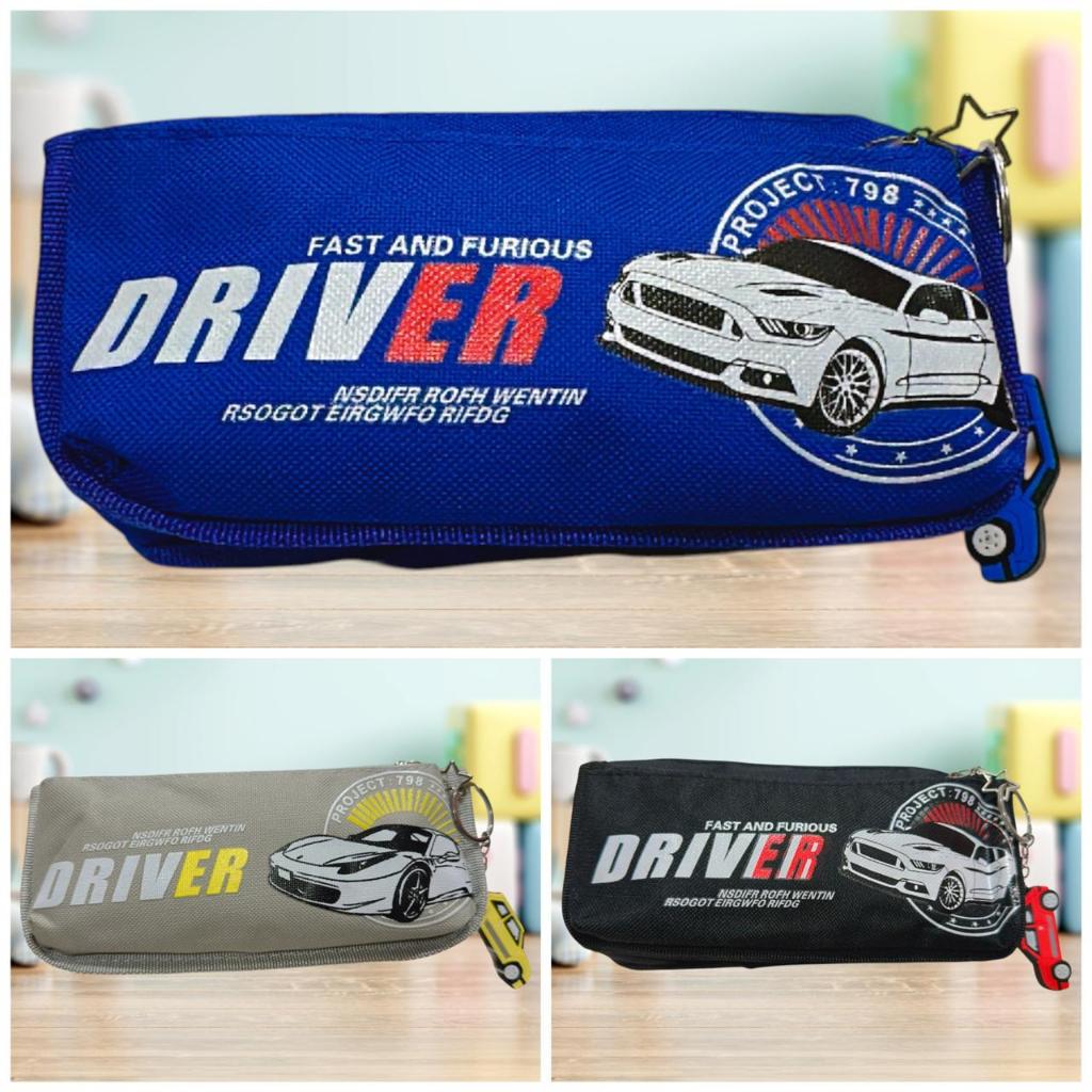 

Kotak Pensil Pencil Case Tempat Pensil Anak Sekolah Laki-laki Kartun Canvas Kanvas Kain Car / Driver / Mobil-mobilan