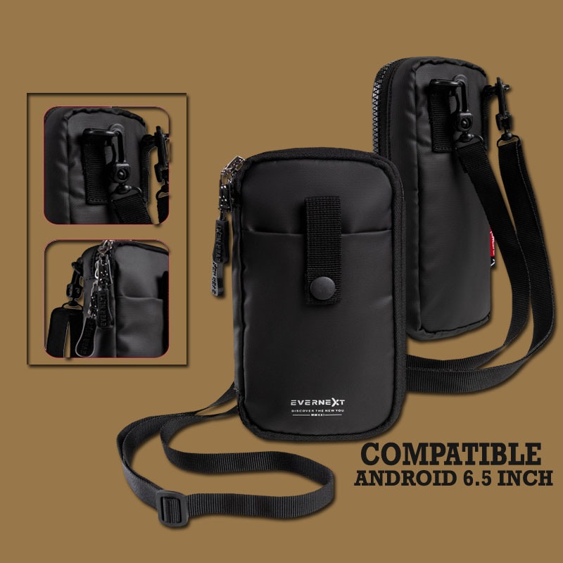 Slingbag hp mini terbaru kualitas terbaik sling pouch bag gadget hp 6.5 inch tas dompet wallet unise