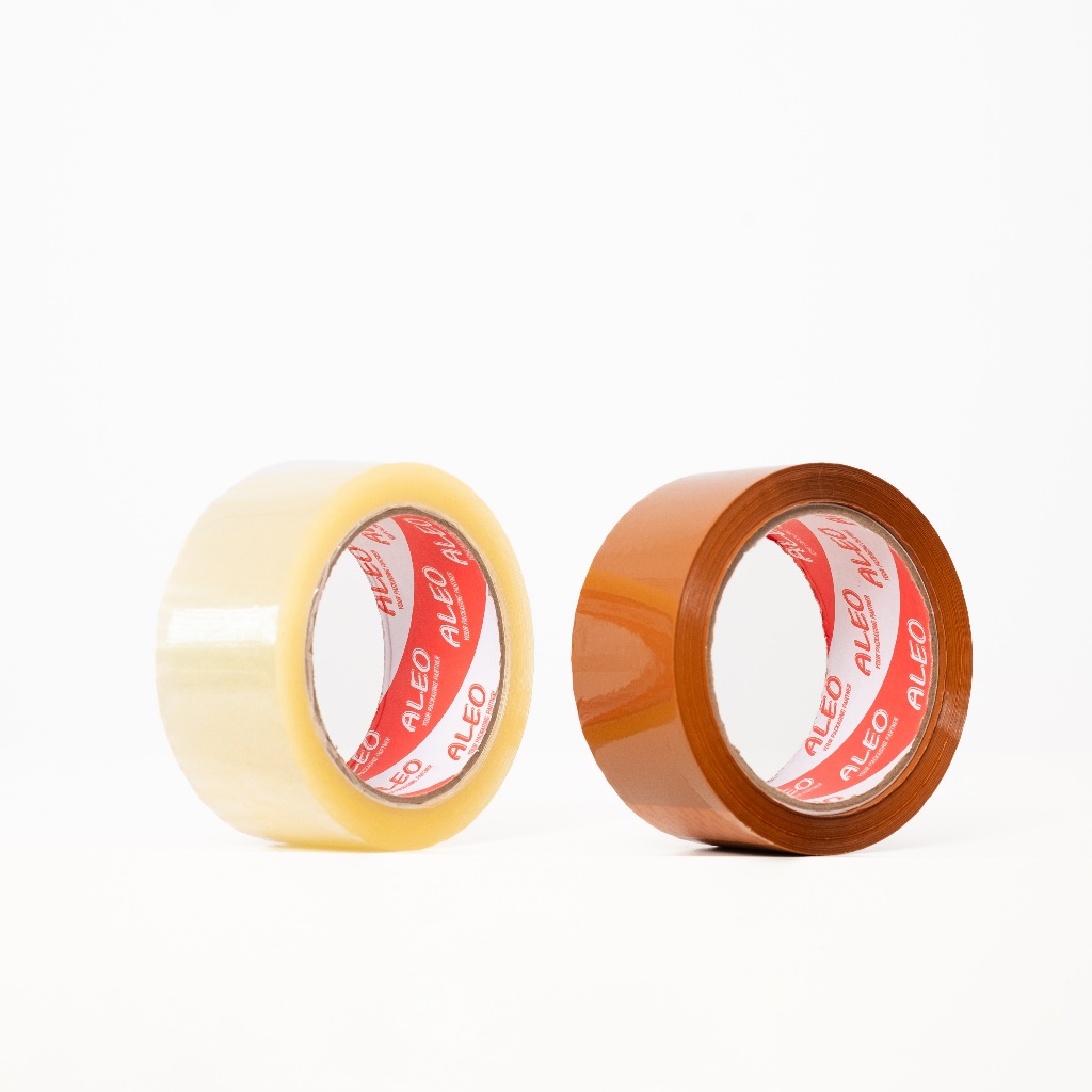 Lakban Bening 48mm x 90 Yard - Lakban Coklat 48mm x 90 Yard ALEO