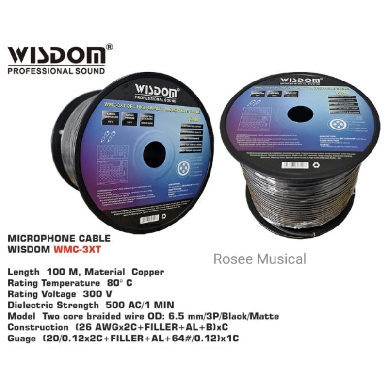 Kabel Mic Wisdom WMC-3XT/roll