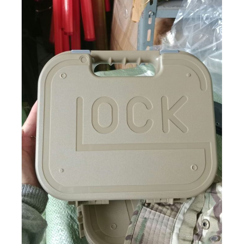 hardcase koper handgun tempat peratan safety box handgun box coklat