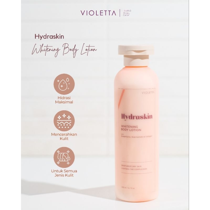 Hydraskin whitening Body Lotion - dr. Soraya Devi Skincare (SDS) Violetta